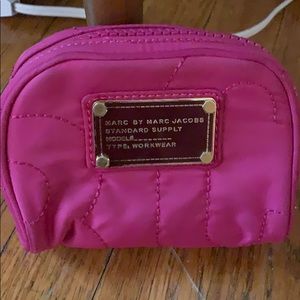 Hot pink Marc by Marc Jacobs cosmetic bag
